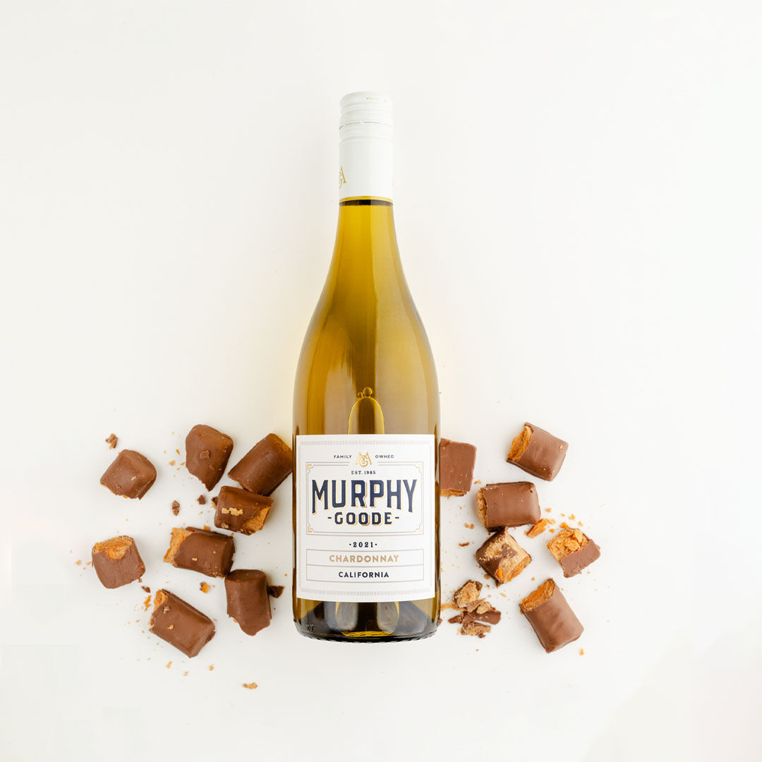 Murphy-Goode Chardonnay wine with chocolate